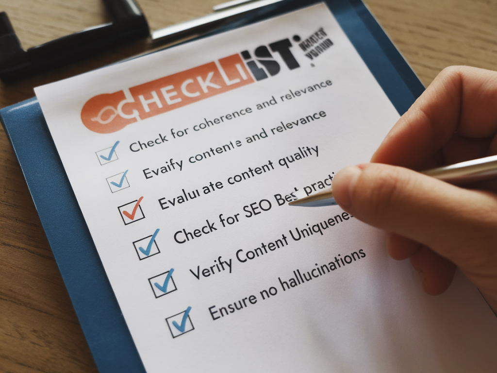 A 5-step checklist to validate generative ai marketing copy without hallucinations or seo loss