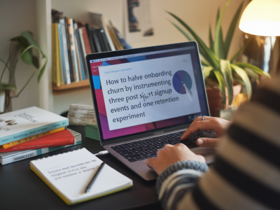 How to halve onboarding churn by instrumenting three post-signup events and one retention experiment