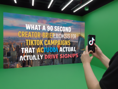 What a 90-second creator brief looks like for TikTok campaigns that actually drive signups