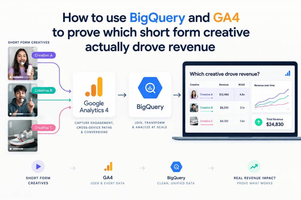 How to use BigQuery and GA4 to prove which short-form creative actually drove revenue