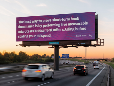 How to prove short-form hook dominance with five measurable microtests before scaling ad spend