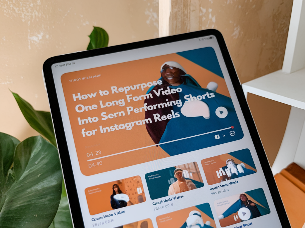 How to repurpose one long-form video into seven high-performing shorts for instagram reels