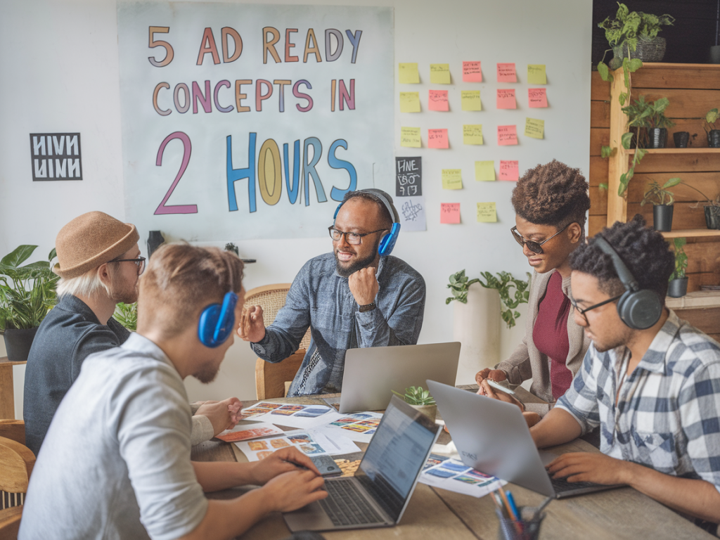 How to run a two-hour creative lab in figma that delivers five ad-ready concepts a small team can scale