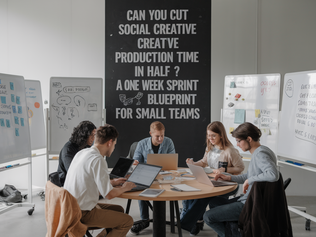 Can you cut social creative production time in half? a one-week sprint blueprint for small teams