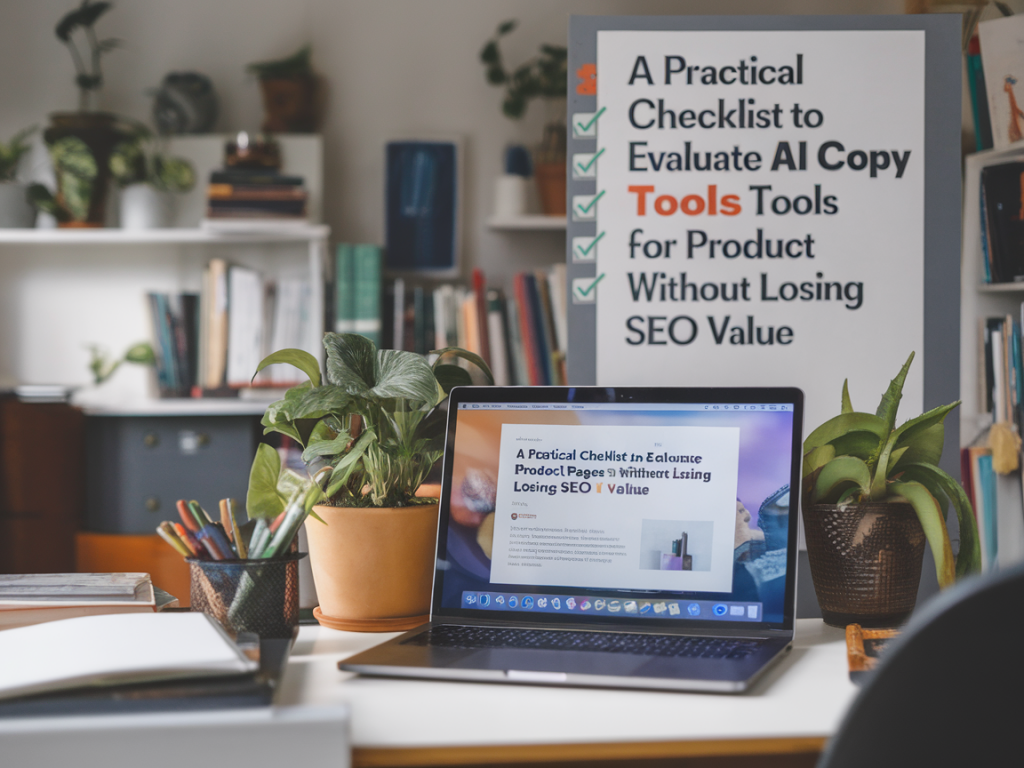 A practical checklist to evaluate ai copy tools for product pages without losing SEO value